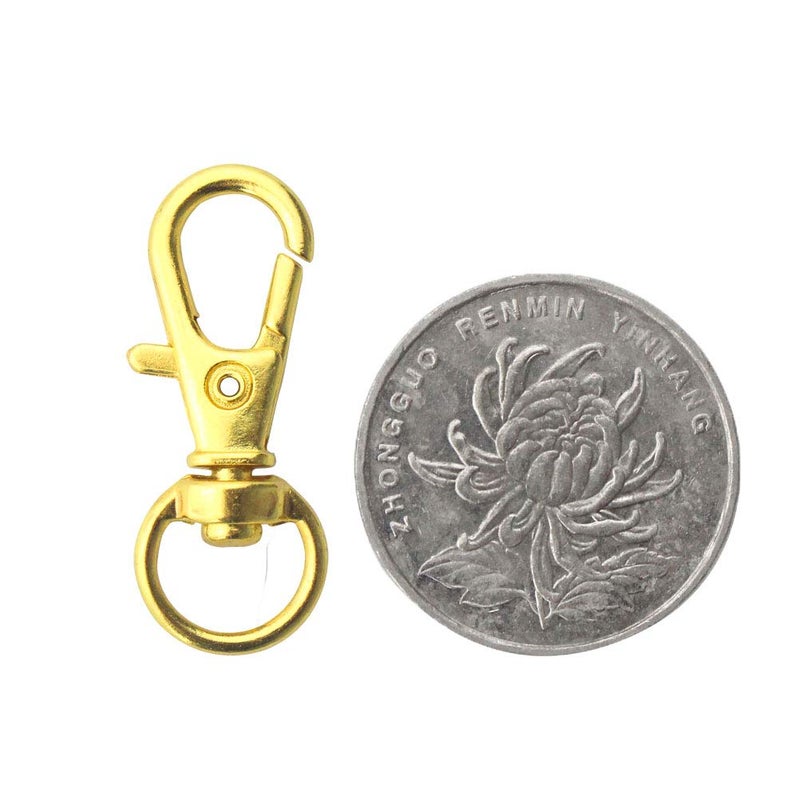 cnomg Swivel Clasps Lanyard Snap Hook,cnomg Metal Swivel Lanyard Snap Hook Lobster Claw Clasp (Golden) - Image 4